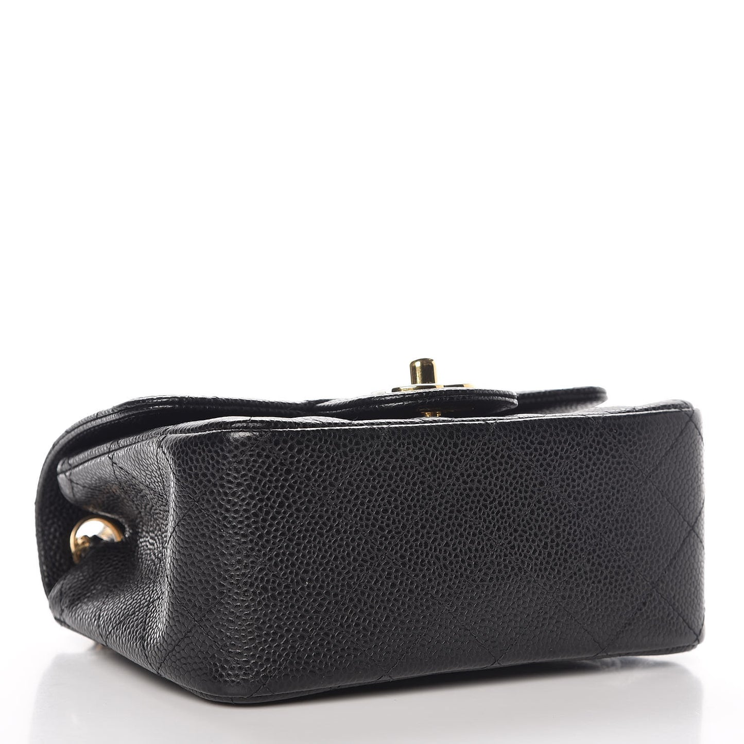 Caviar Quilted Mini Square Flap Black
