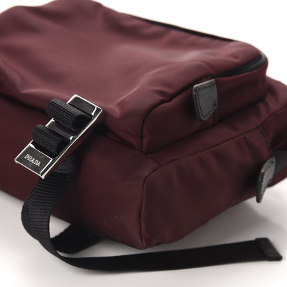 Prada Tessuto Nylon Saffiano Crossbody Granato 7 of 11