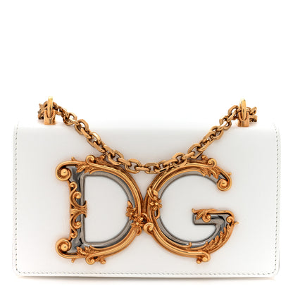 Dolce & Gabbana Nappa DG Girls Phone Shoulder Bag White 1 of 9