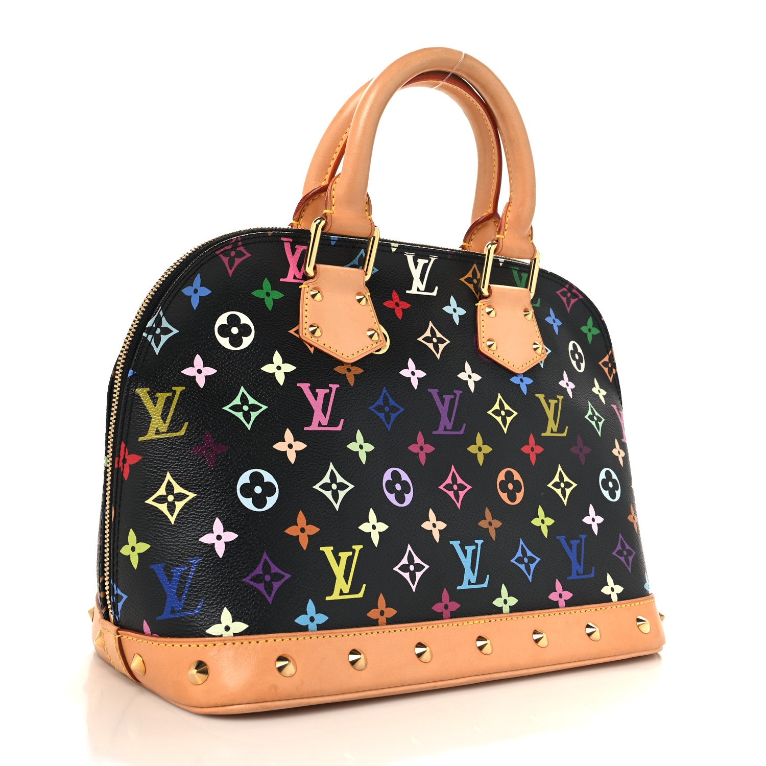 Louis Vuitton Monogram Multicolor Alma Black 3 of 10