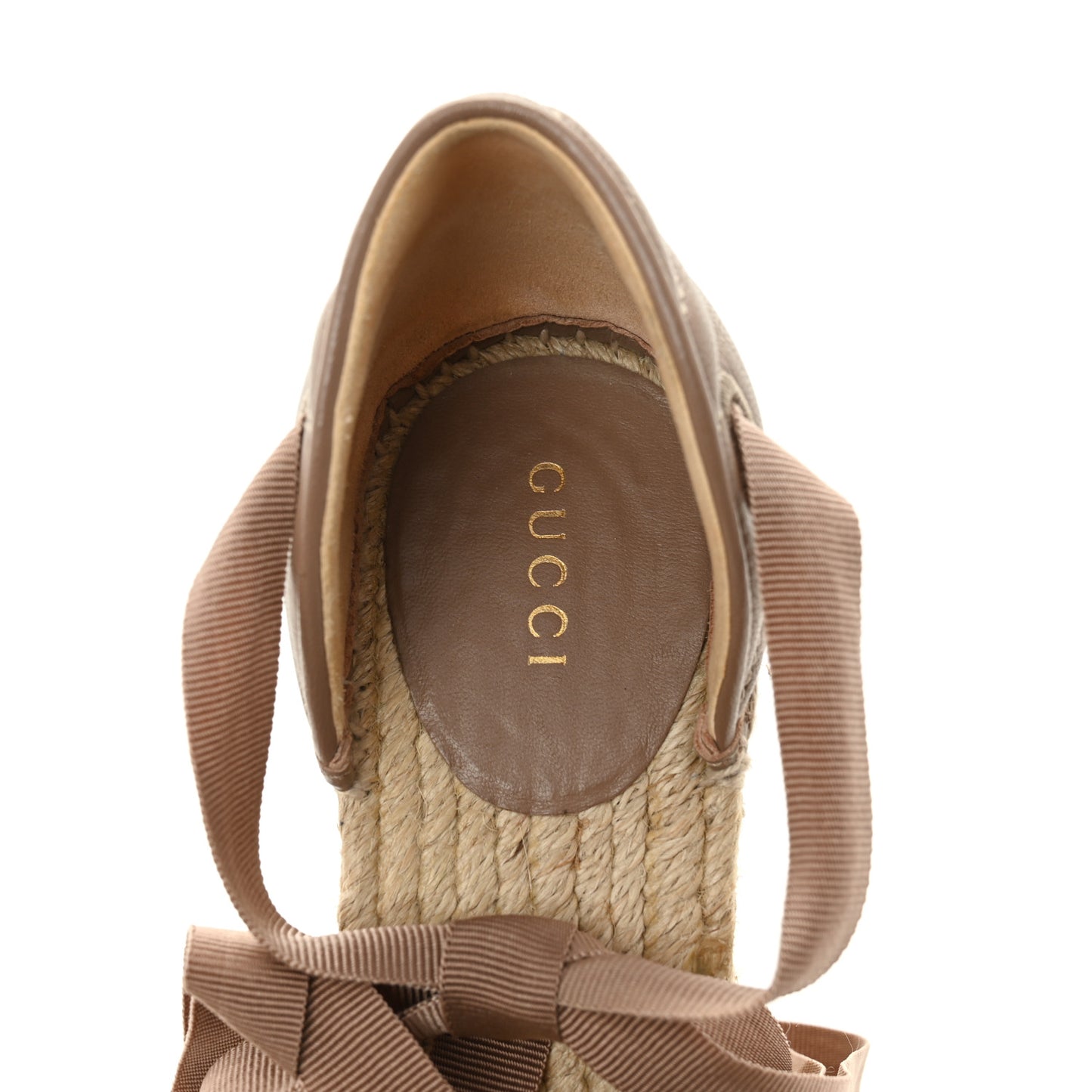 Nappa Matelasse GG Marmont Ankle Wrap Platform 35/120mm Espadrille Wedges 38 Porcelain Rose