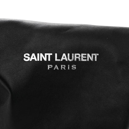 Saint Laurent Lambskin Teddy Drawstring Bag Black 6 of 11