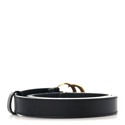 Gucci Calfskin Double G 20mm Belt 80 32 Black 2 of 5