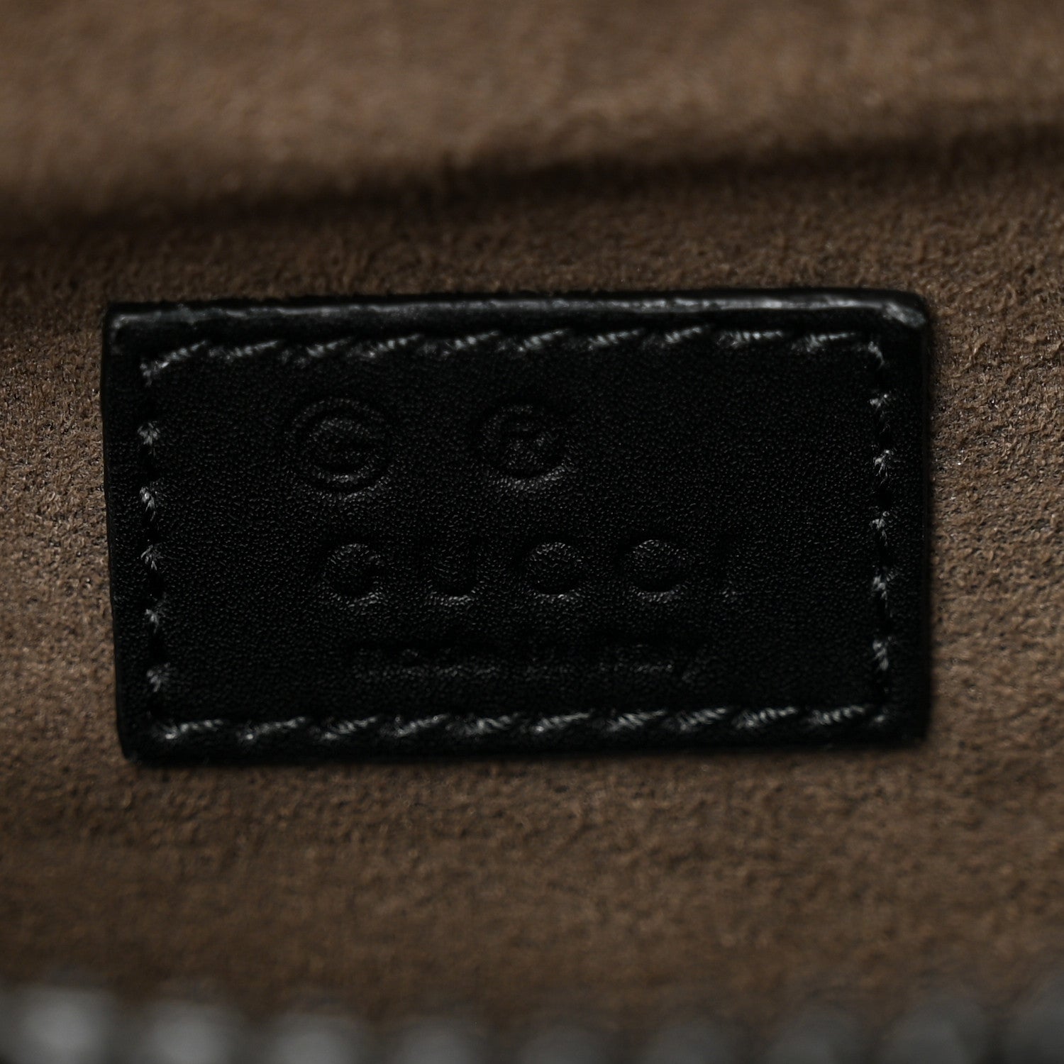 Gucci GG Supreme Monogram Belt Bag Black 6 of 10