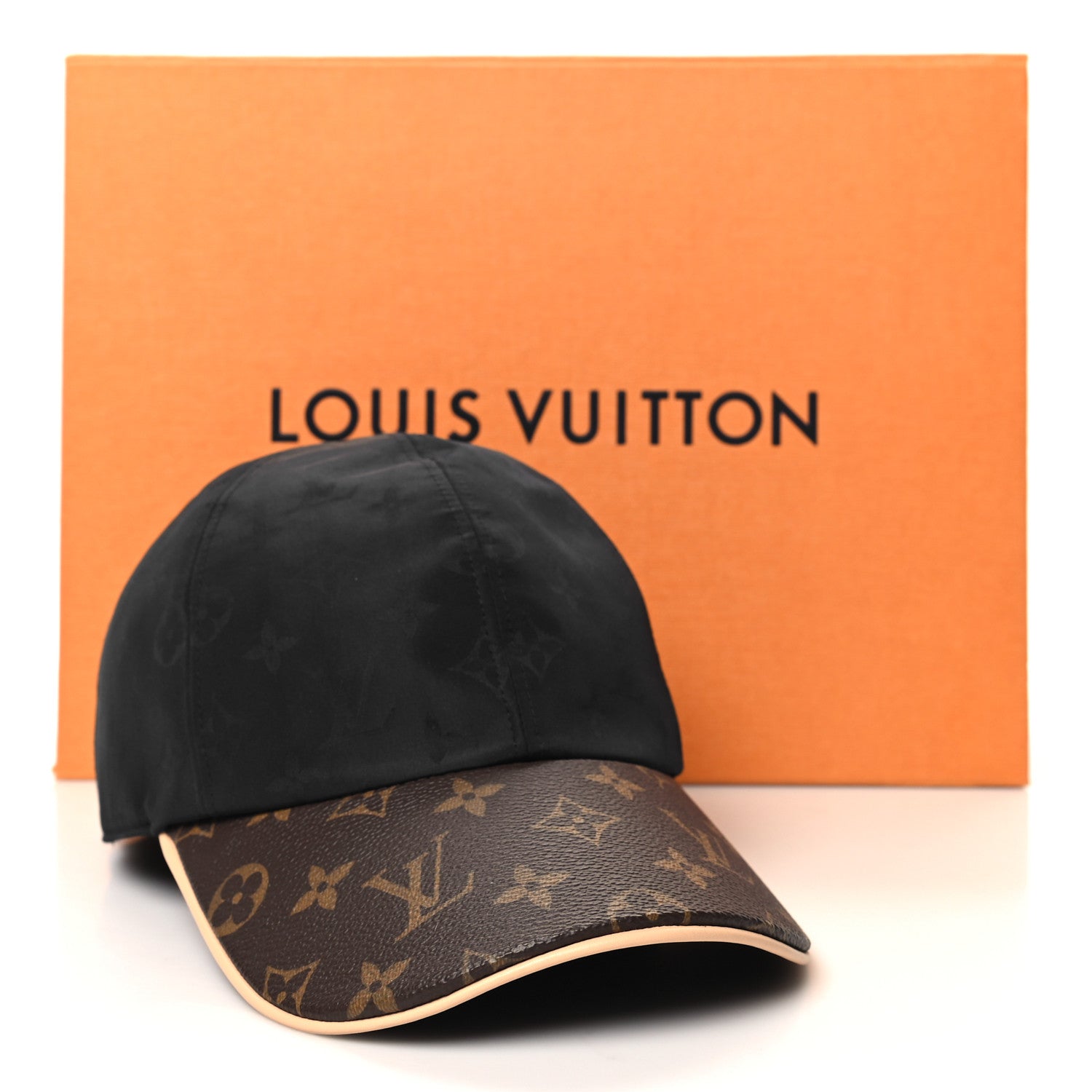 Louis Vuitton Polyester Silk Monogram LV Get Ready Cap M Black 9 of 9