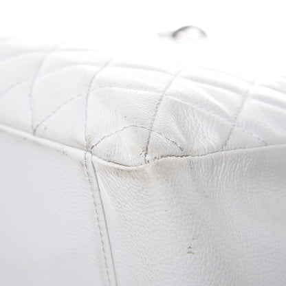 Chanel Caviar Quilted Grand Shopping Tote GST White 21 of 24