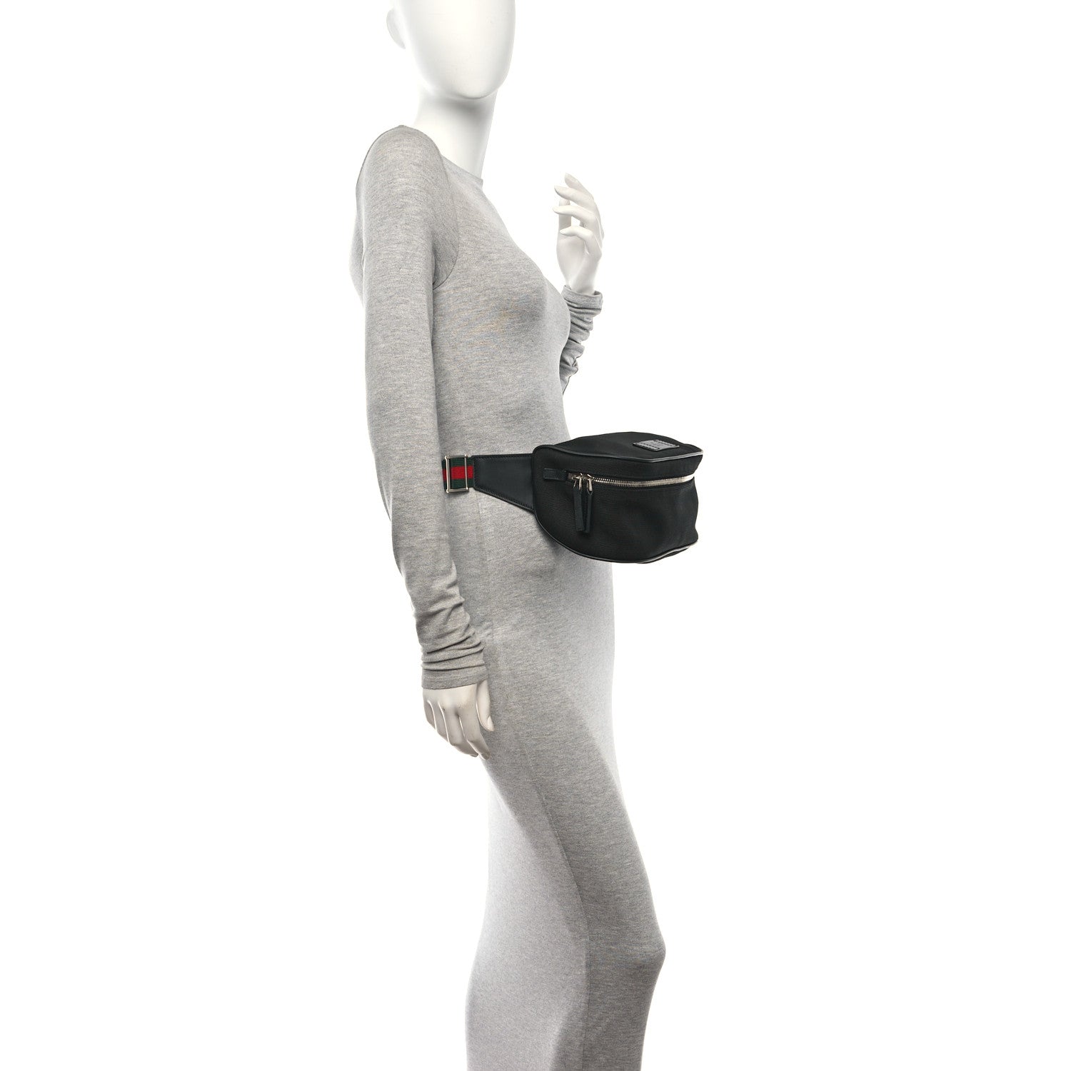 Gucci Techno Canvas Web Large Belt Bag Black 2 of 10