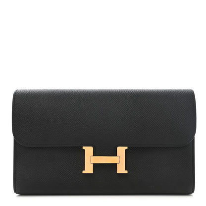 Hermes Epsom Constance Long Wallet Black 1 of 8