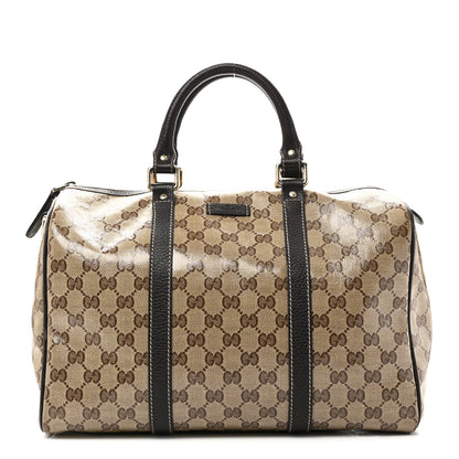 Gucci Crystal Monogram Medium Joy Boston Dark Brown 1 of 9