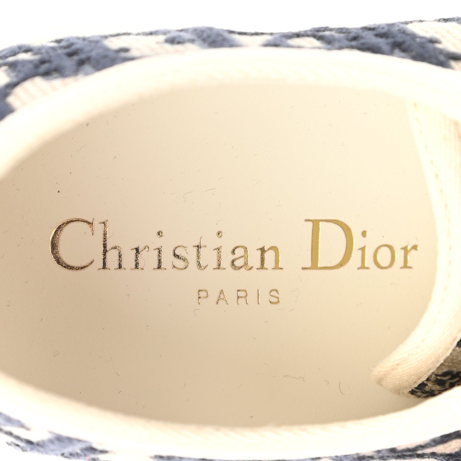 Christian Dior Canvas Oblique Walk'N'Dior Low Top Sneakers 35 Deep Blue 8 of 10