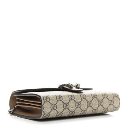 Gucci GG Supreme Monogram Mini Dionysus Chain Wallet Beige Taupe 4 of 9