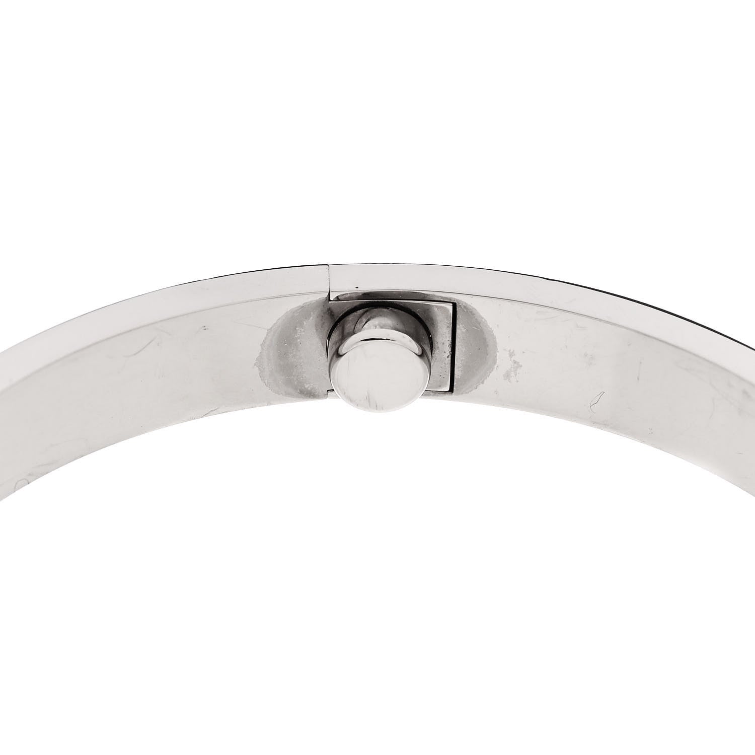 Cartier 18K White Gold LOVE Bracelet 17 7 of 8