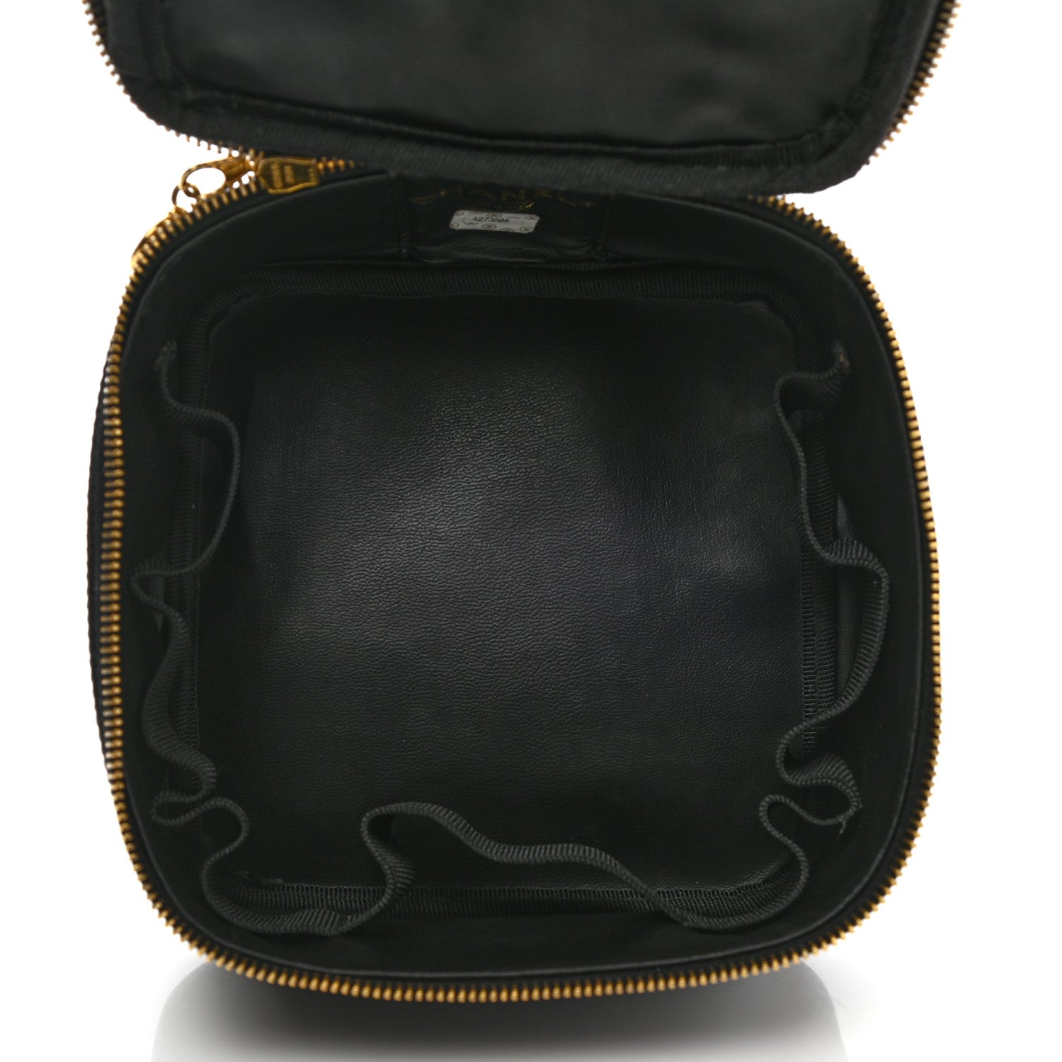Chanel Caviar CC Vanity Cosmetic Case Black 5 of 7