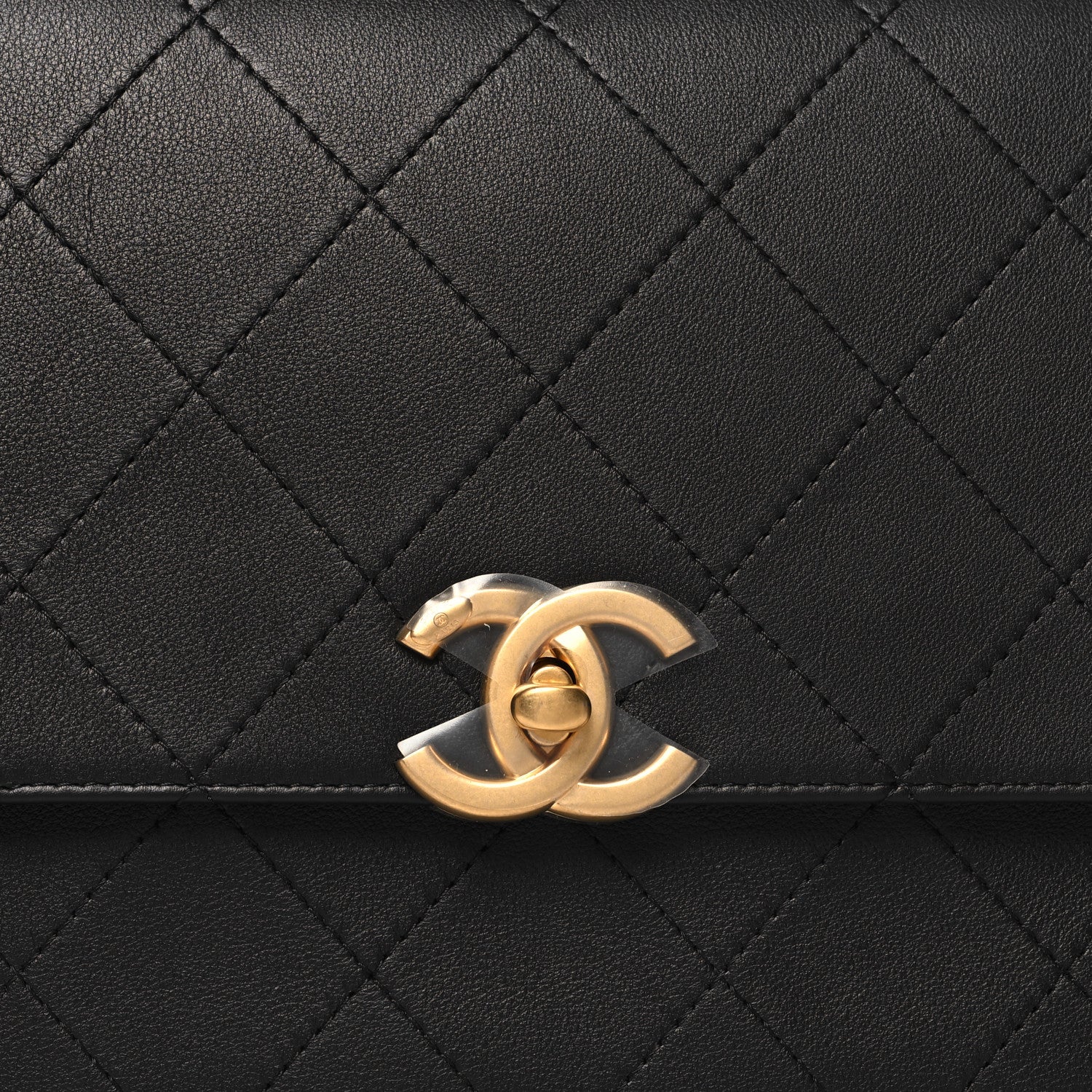 Chanel Calfskin Stitched Maxi Flap Top Handle Black 8 of 10