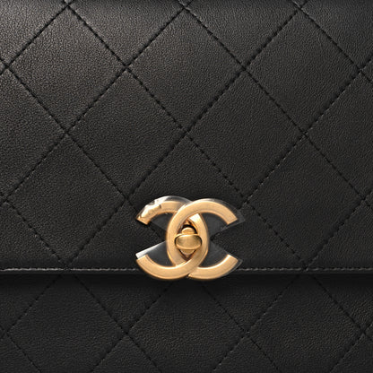 Chanel Calfskin Stitched Maxi Flap Top Handle Black 8 of 10