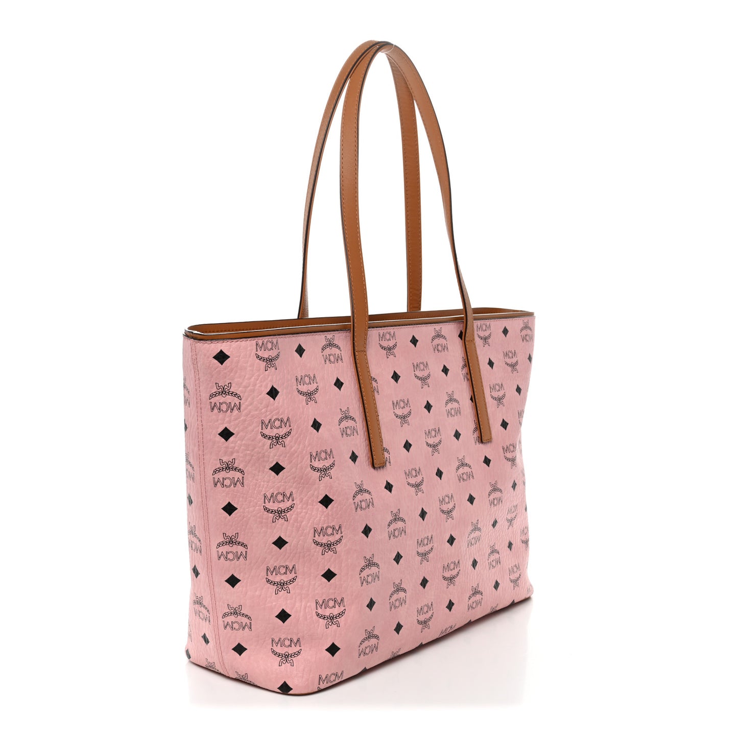 Visetos Medium Anya Zip Top Shopper Tote Soft Pink