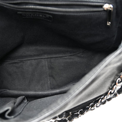Chanel Caviar Half Moon Large Flap Black 5 of 10