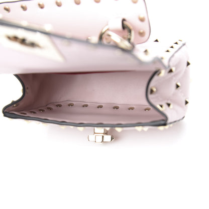 Valentino Garavani Nappa Micro Rockstud Spike Shoulder Bag Rose Quartz 5 of 9