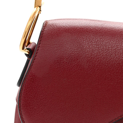 Christian Dior Grained Calfskin Saddle Bag Red 13 of 14