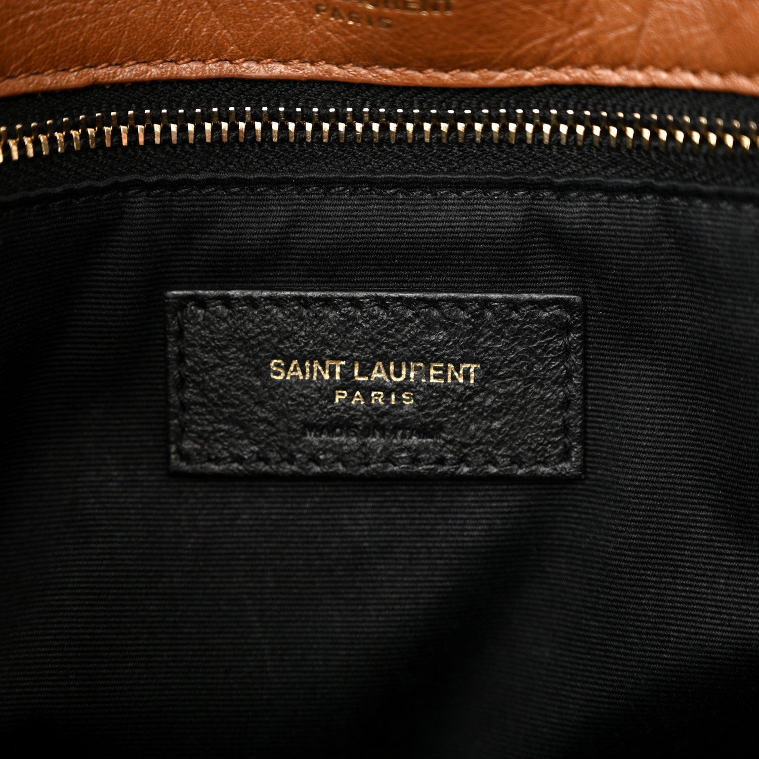 Saint Laurent Crinkled Calfskin Matelasse Monogram Medium Niki Chain Satchel Caramel 7 of 10