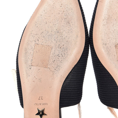 Christian Dior Technical Canvas Ribbon J'Adior Slingback Ballet Flats 37 Black 11 of 13