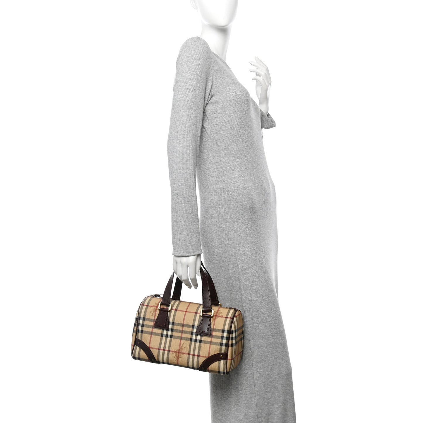 Haymarket Check Studded Bowler Brown