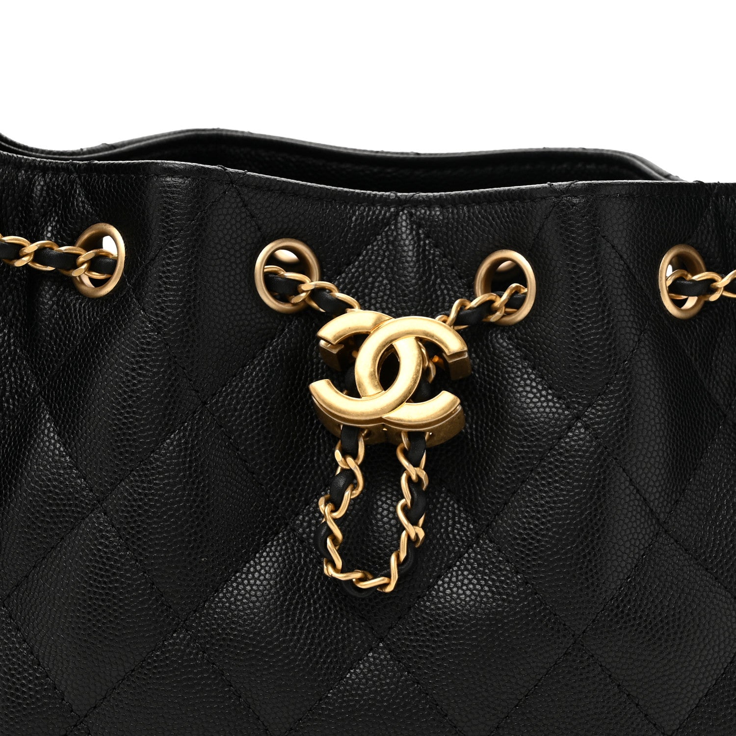 Chanel Caviar Quilted Mini Chanel 25 Handbag Black 8 of 11
