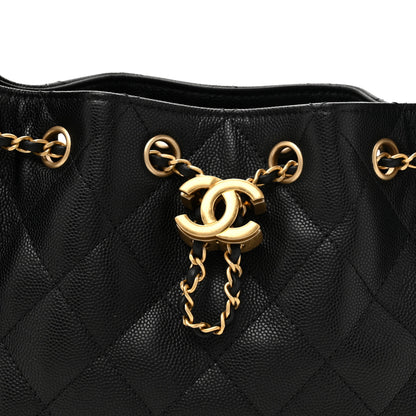 Chanel Caviar Quilted Mini Chanel 25 Handbag Black 8 of 11