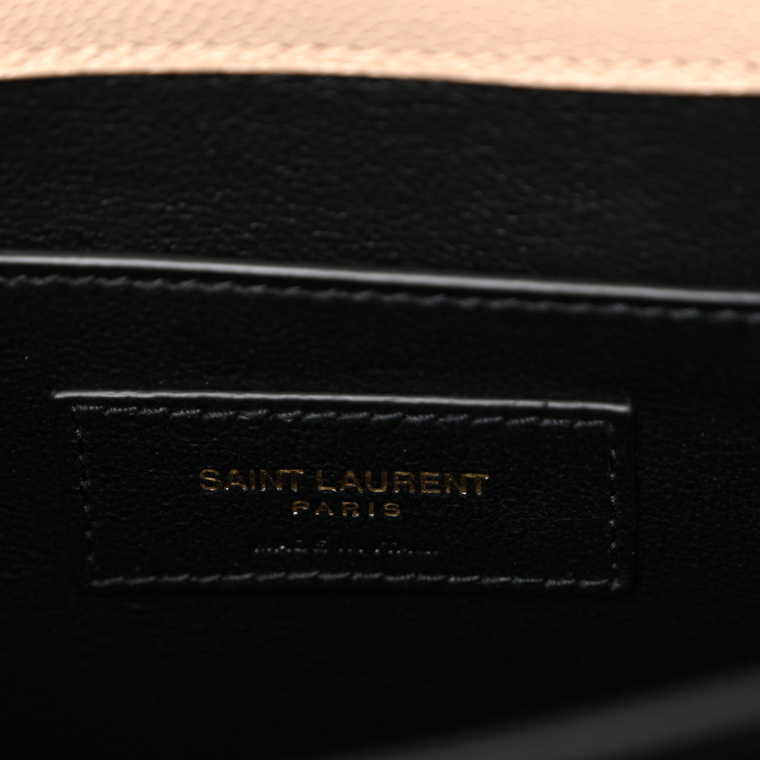 Saint Laurent Grain de Poudre Medium Classic Monogram Cassandra Top Handle Dark Beige 6 of 11