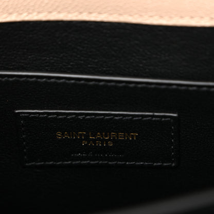 Saint Laurent Grain de Poudre Medium Classic Monogram Cassandra Top Handle Dark Beige 6 of 11