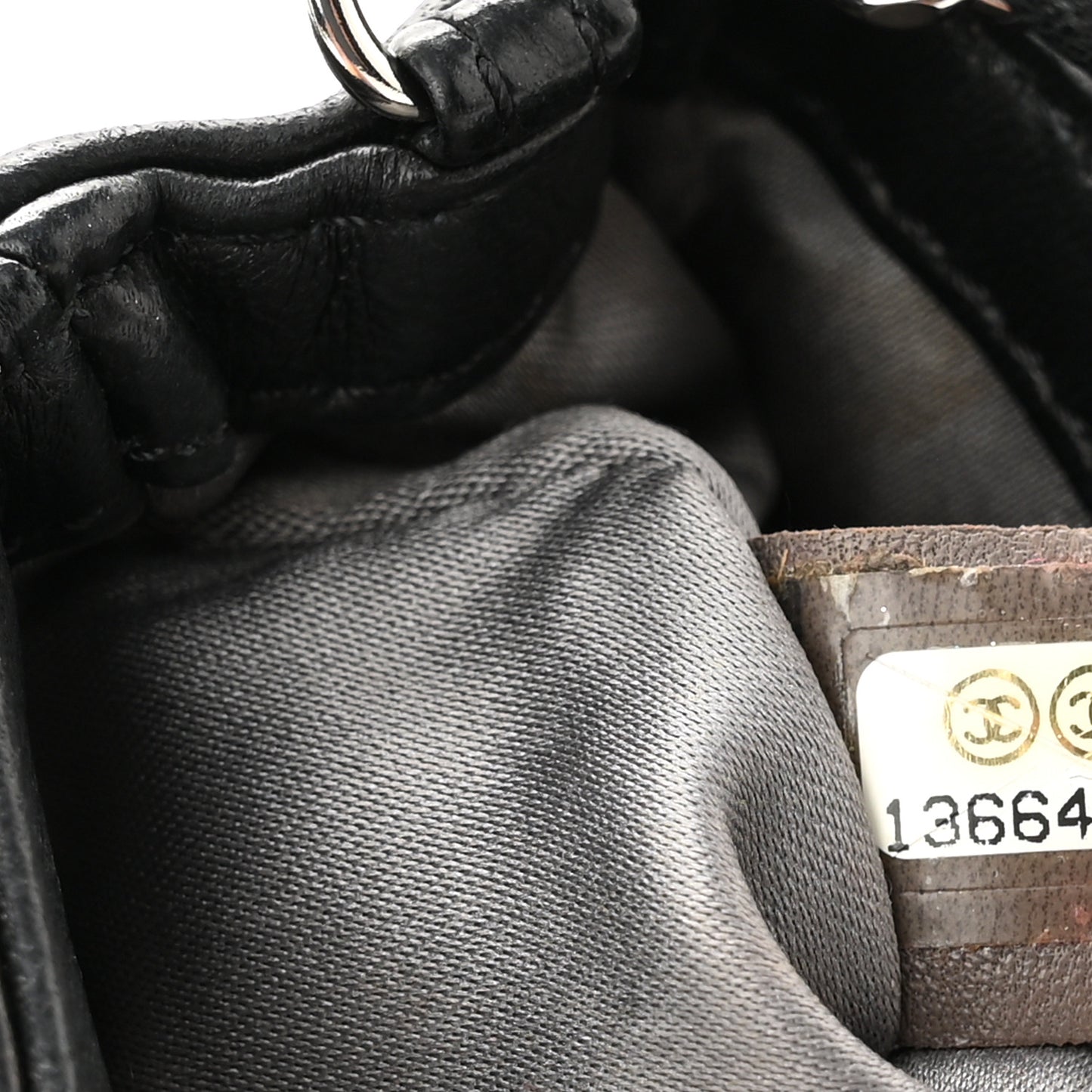 Lambskin Small Astrakan Flap Black