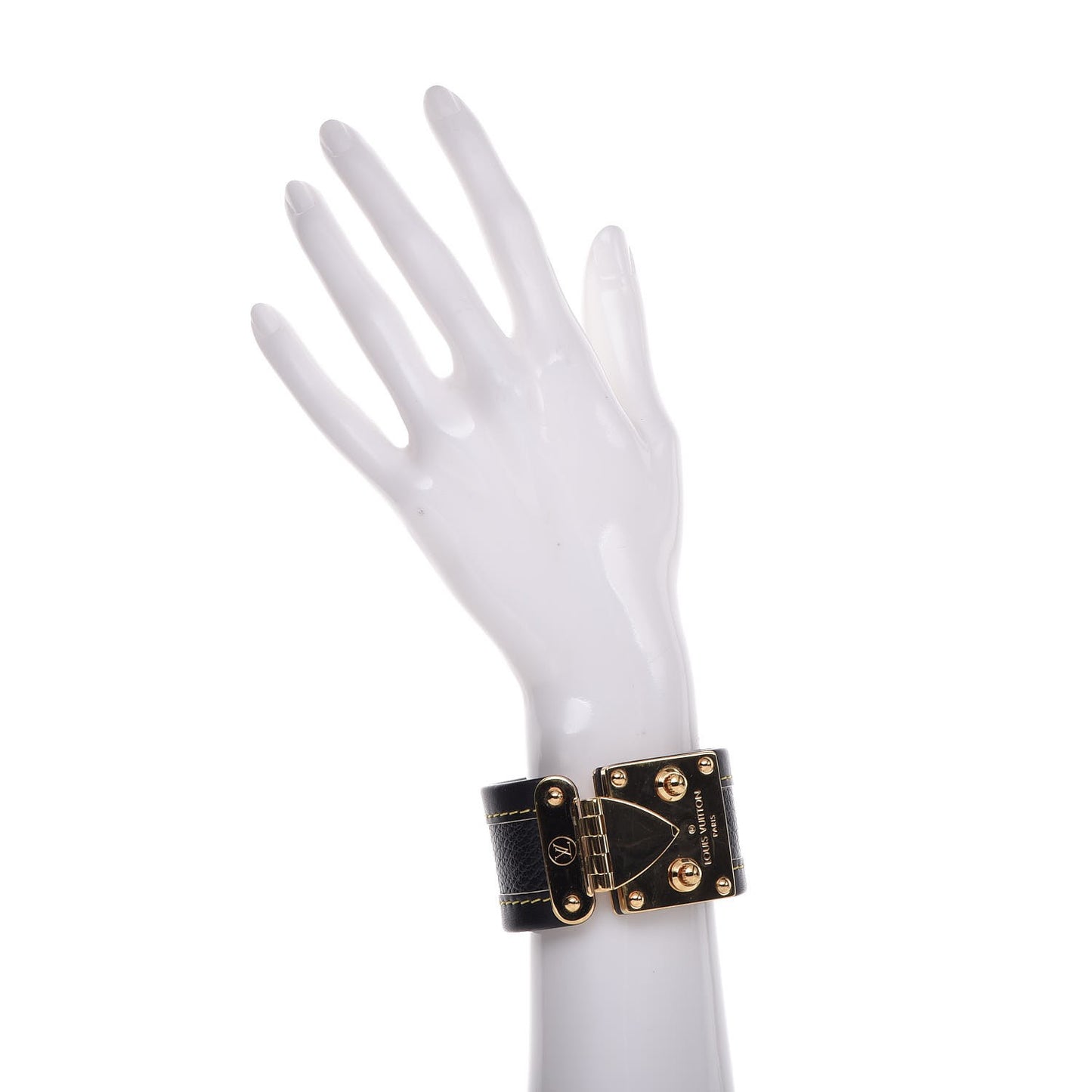 Chèvre Suhali S Lock Bracelet Small Black