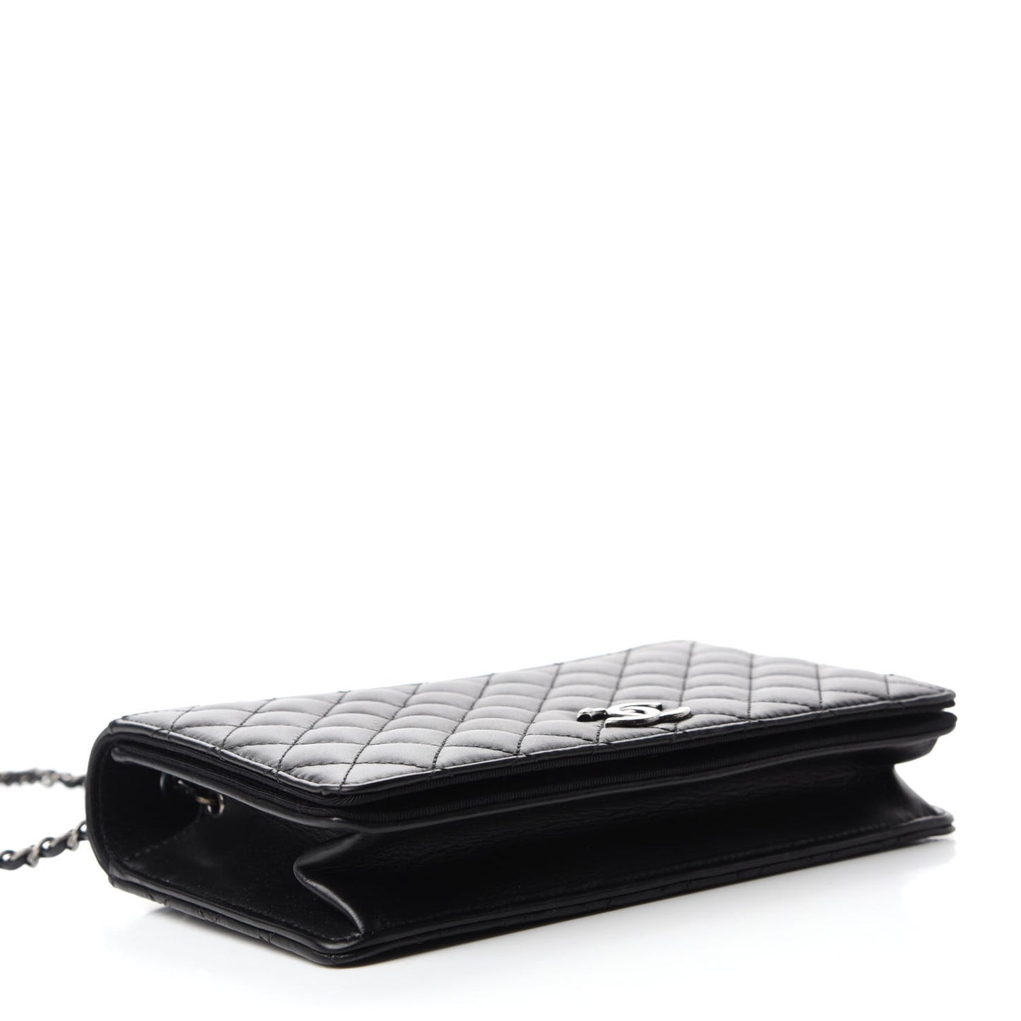 Calfskin Quilted Small Ballerine Flap Black