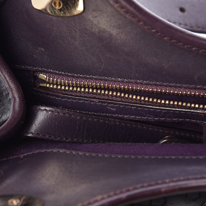 Gucci Calfskin Horsebit Embossed Shoulder Bag Purple 10 of 23