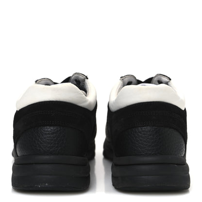Chanel Mesh Suede Grained Calfskin Womens CC Sneakers 39 Black White 6 of 10