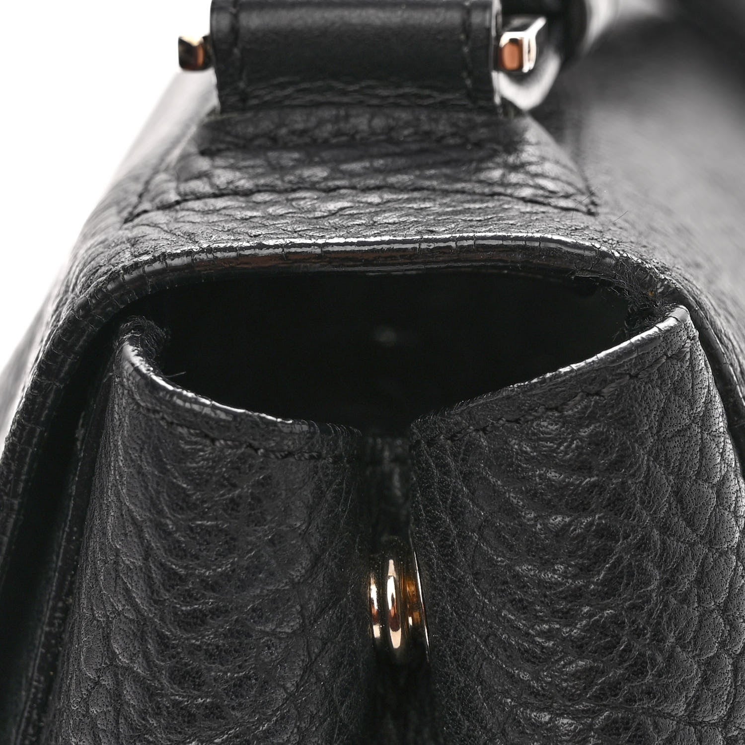 Proenza Schouler Pebbled Calfskin Double Sided PS Courier Bag Black 12 of 12