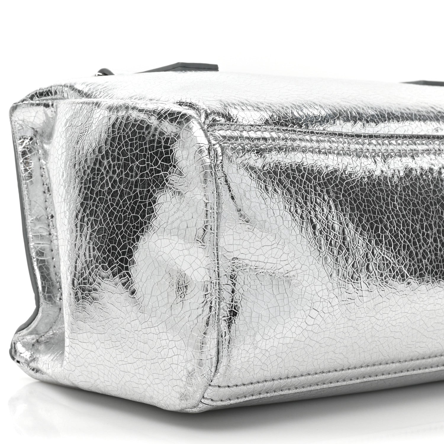 Givenchy Metallic Lambskin Mini Pandora Silvery 9 of 9