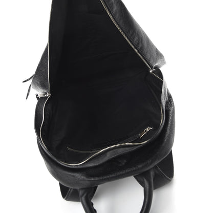 Balenciaga Agneau Classic Silver Hardware Backpack Black 4 of 9
