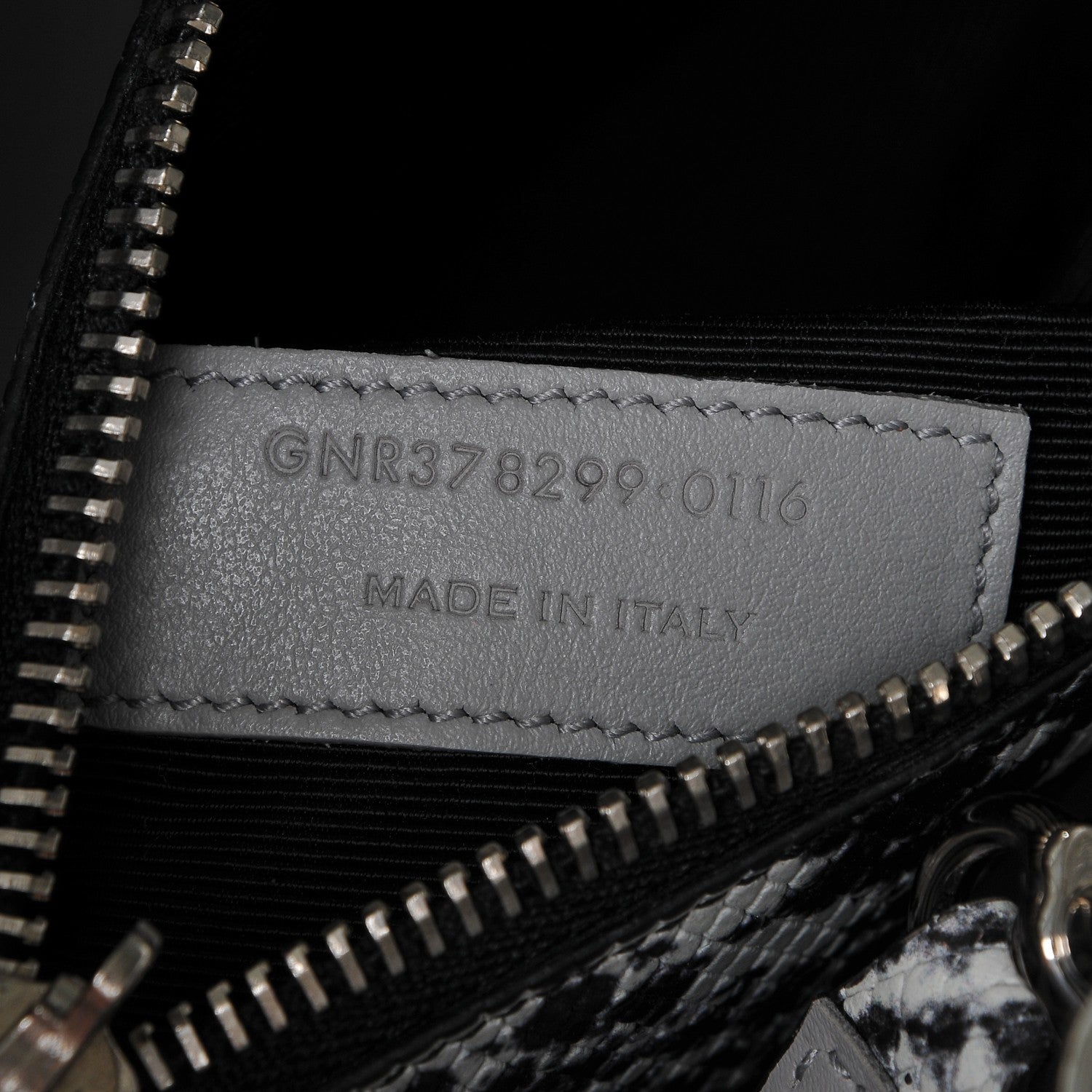 Saint Laurent Calfskin Embossed Python Small Sac De Jour Souris 7 of 7
