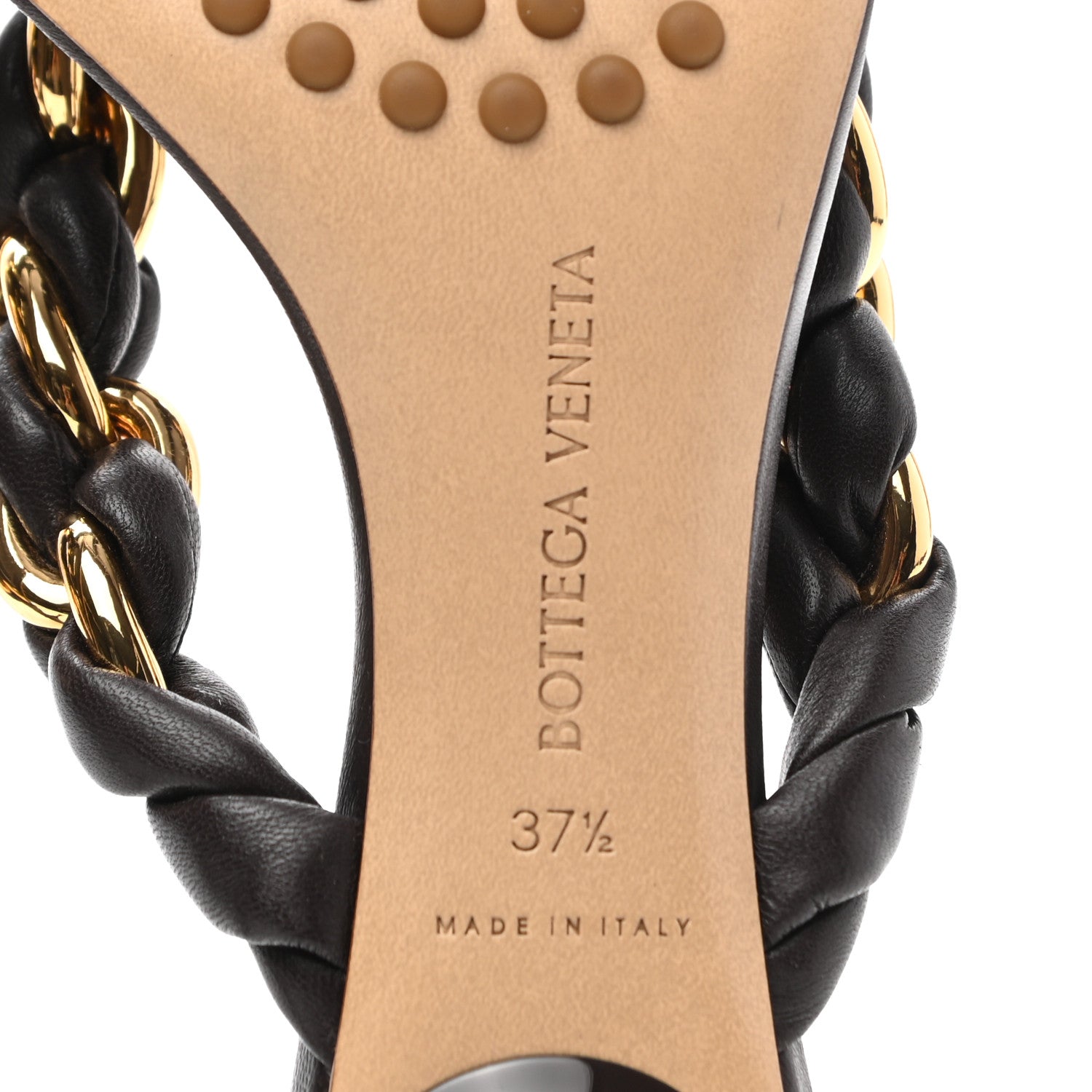 Bottega Veneta Nappa Dot Sandals 37.5 Fondant 6 of 7