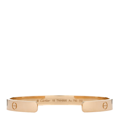 Cartier 18K Yellow Gold LOVE Cuff Bracelet 18 2 of 4
