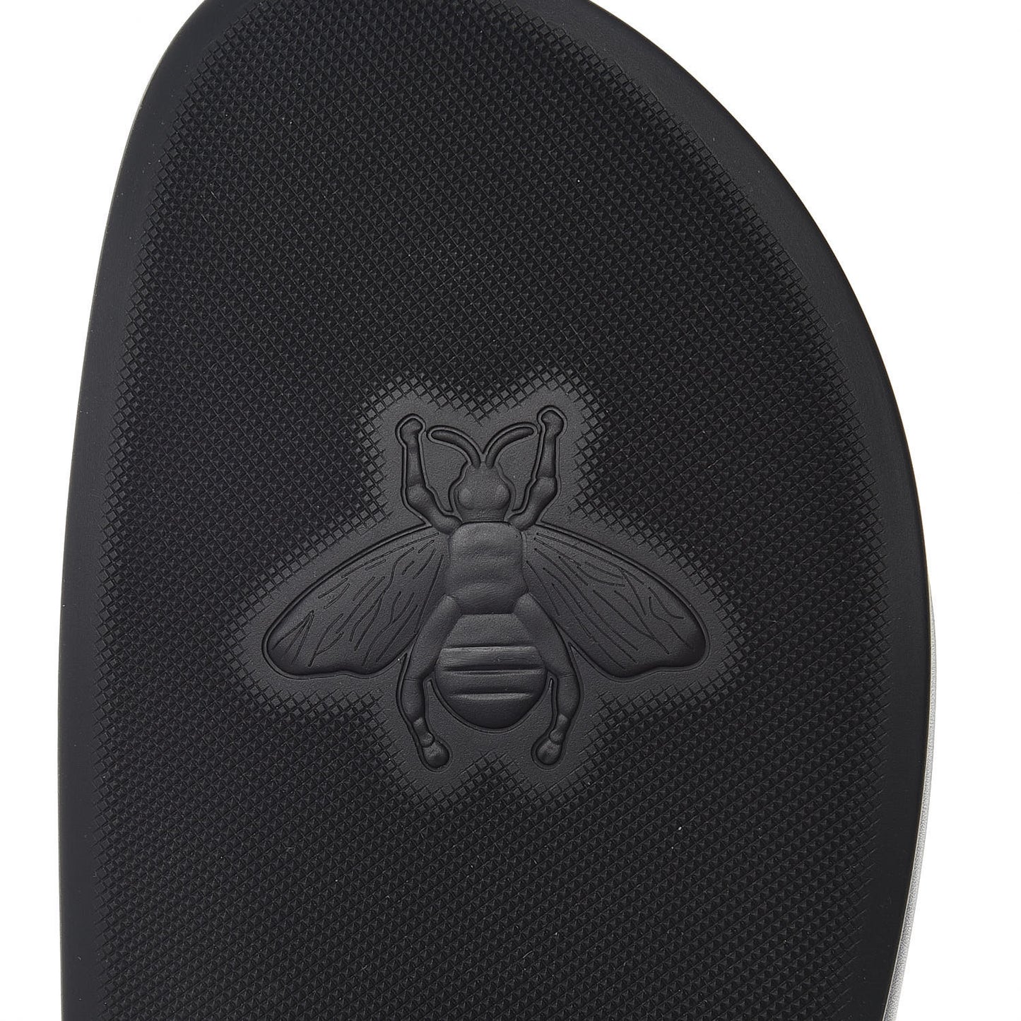 Calfskin Fur Mens Horsebit River Slingback Slippers 6 Black