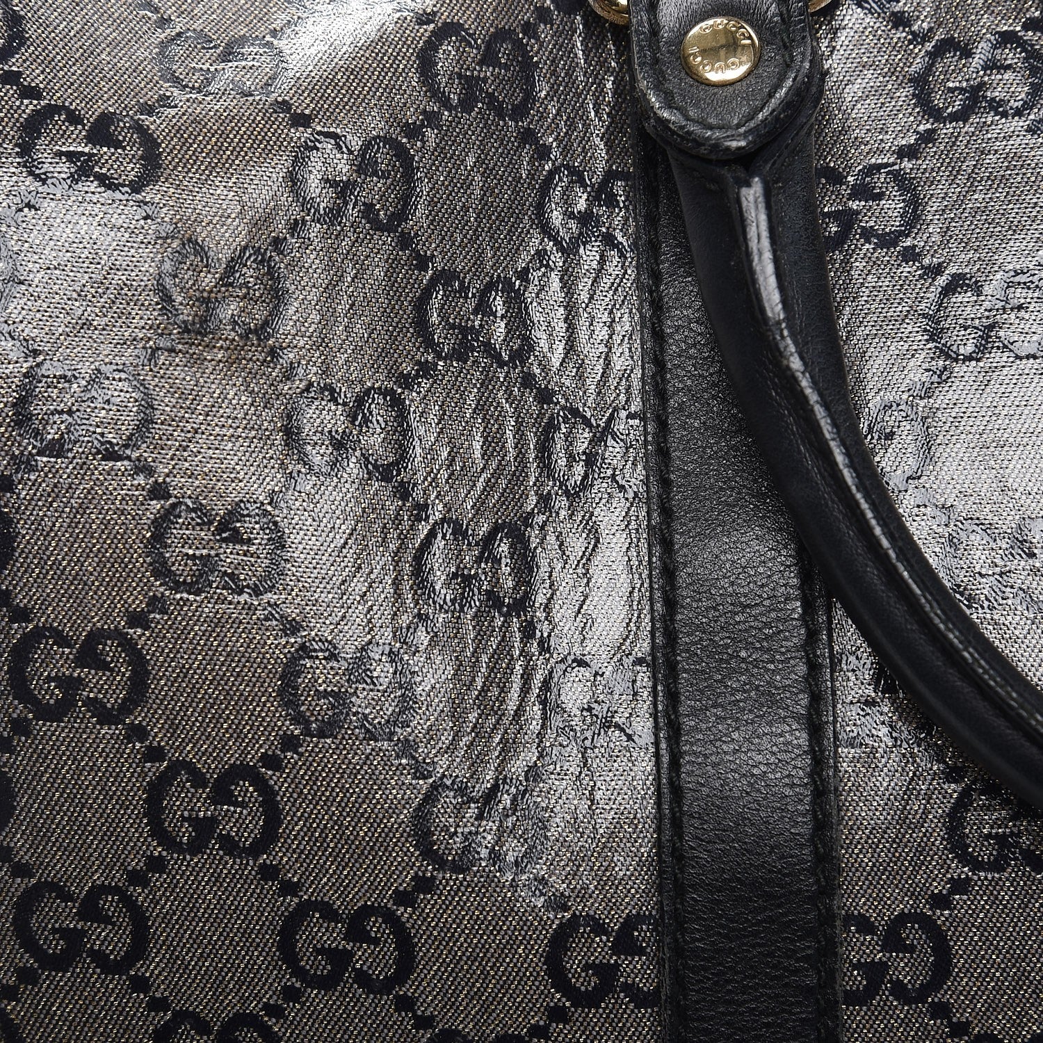Gucci Crystal Monogram Joy Medium Boston Black 13 of 13