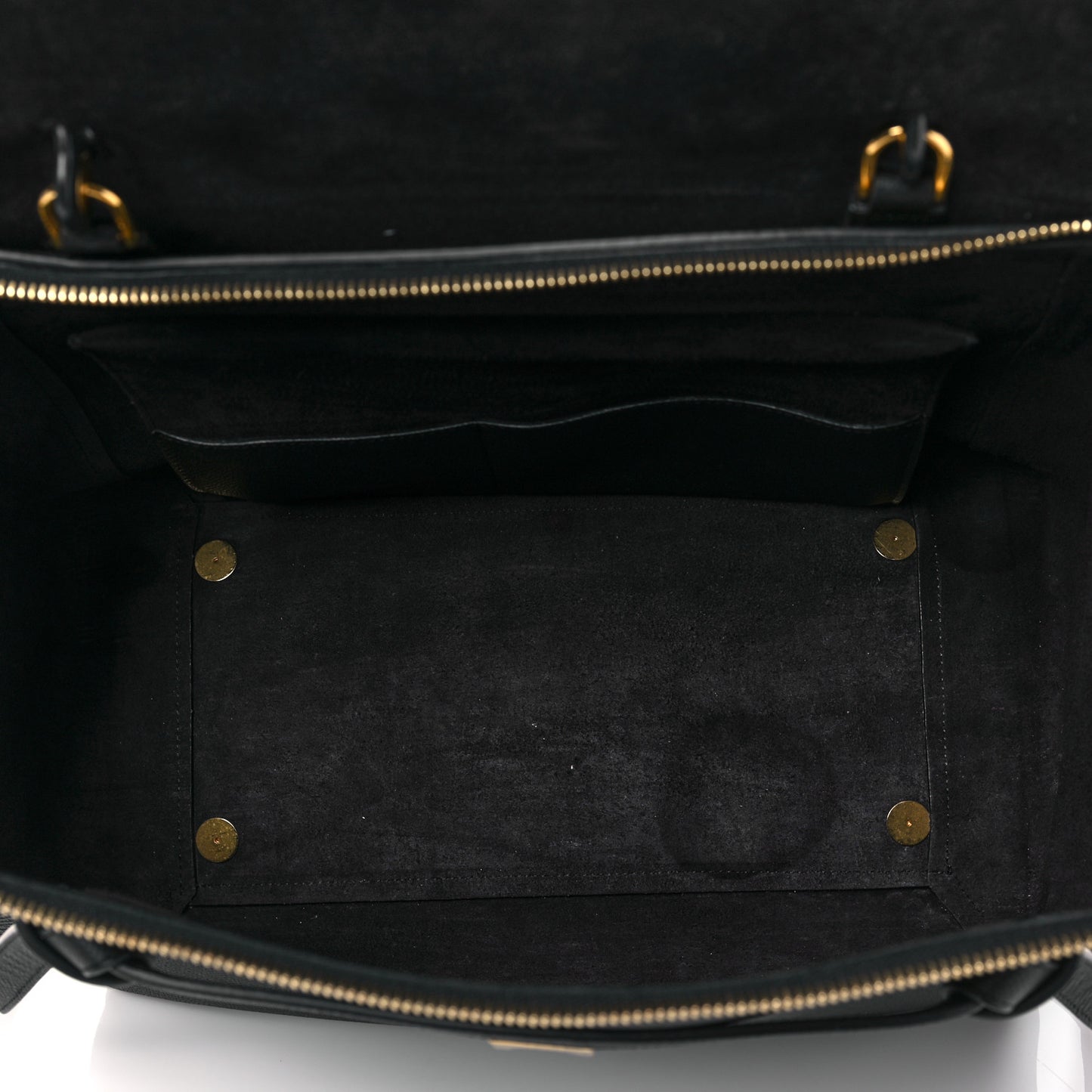 Grained Calfskin Small Belt Bag Black