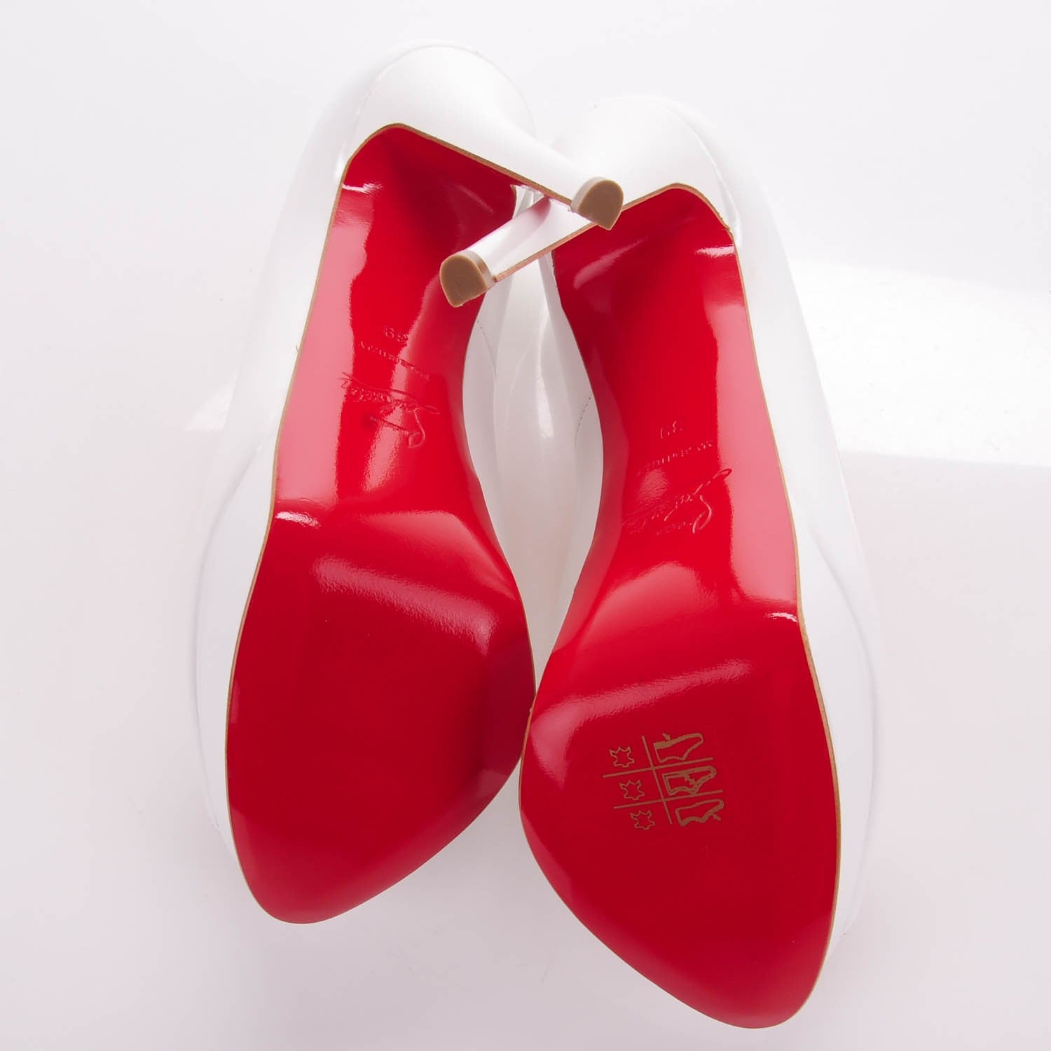 Christian Louboutin Jazz Calf Lady Peep 150 Pumps 39 White 5 of 7