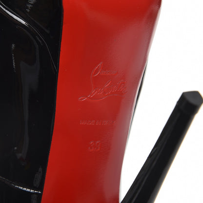 Christian Louboutin Patent Lady Peep 150 Pumps 39 Black 6 of 9