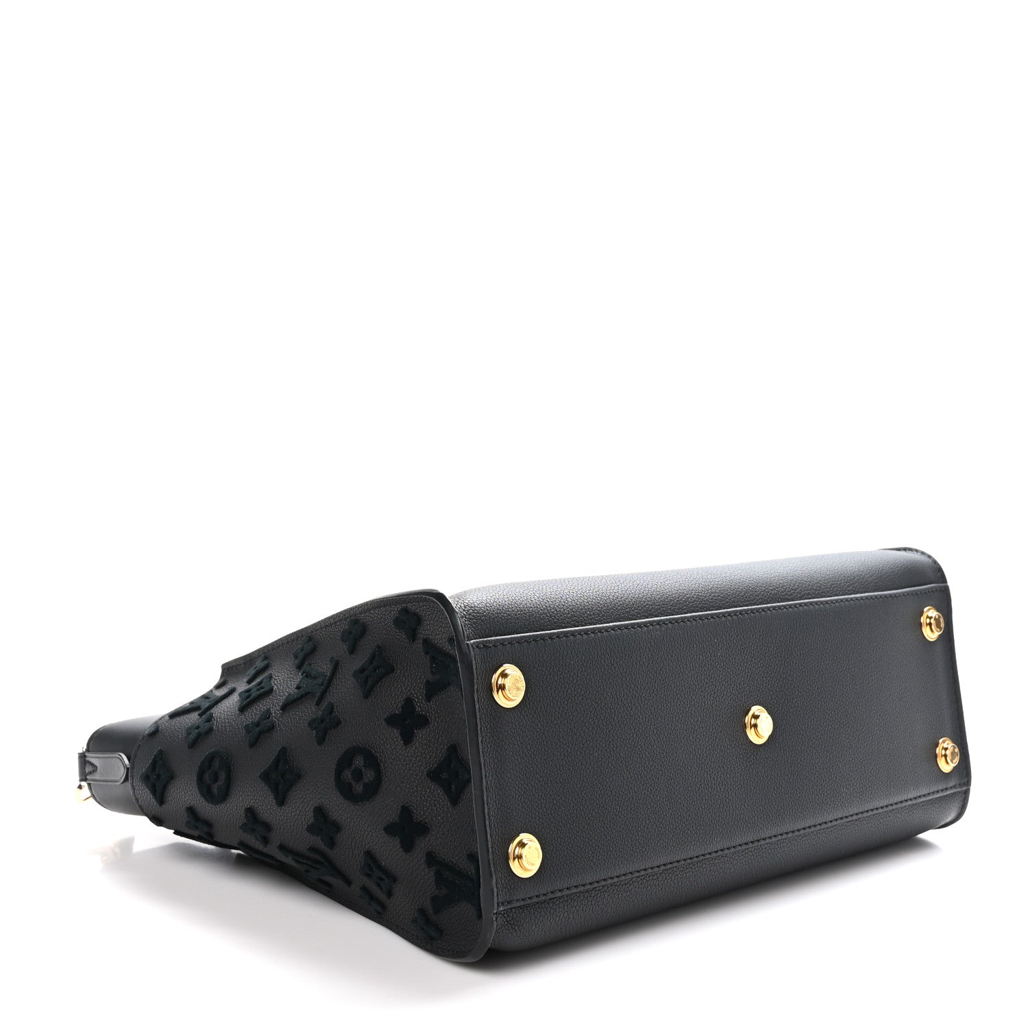 Louis Vuitton Calfskin Monogram Tufting On My Side Black 4 of 9