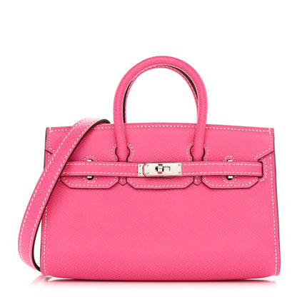 Hermes Epsom Micro Birkin 15 Rose Tyrien 1 of 15