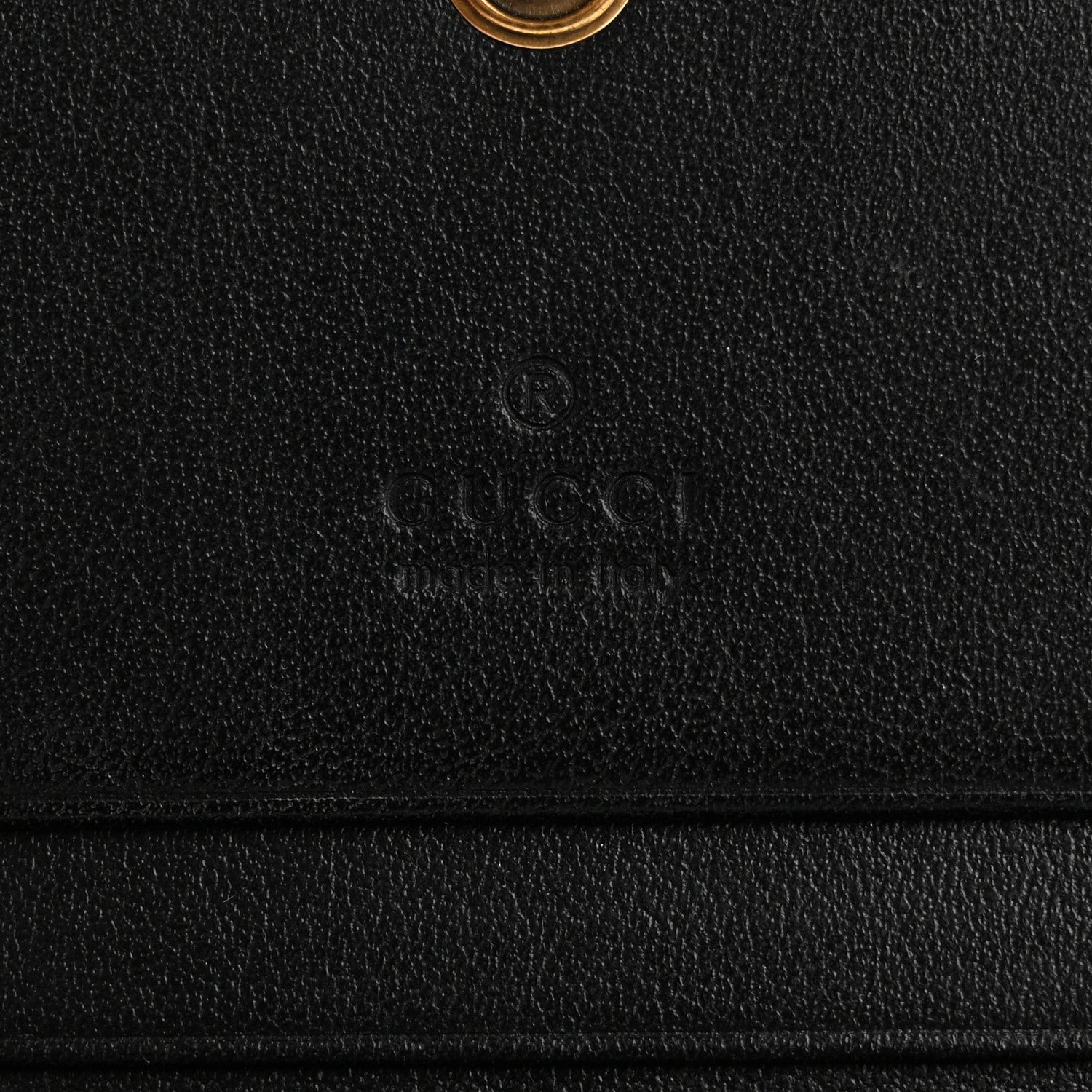 Gucci Calfskin Matelasse GG Marmont Card Case Wallet Black 6 of 9