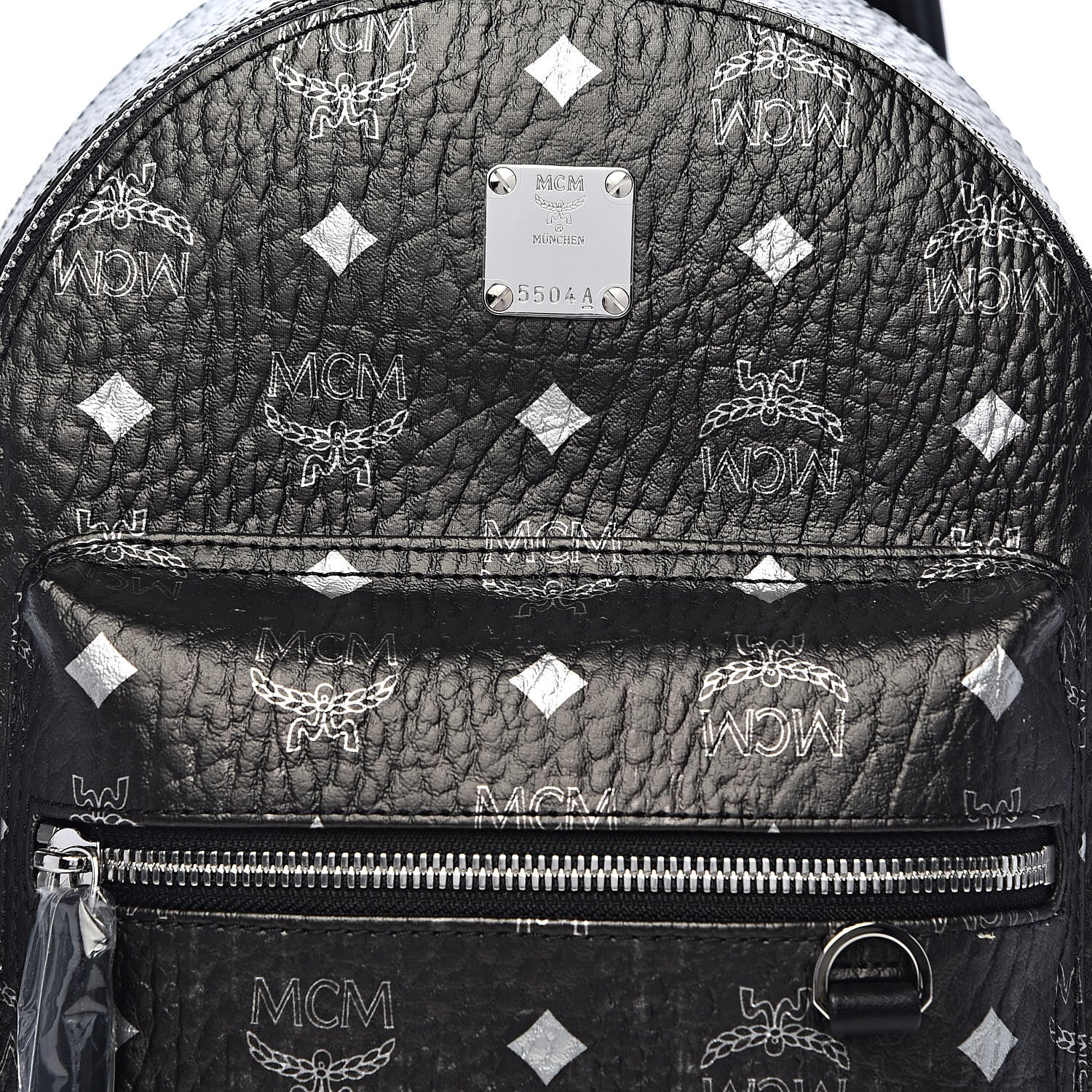 MCM Gradation Visetos Small Stark Backpack Silver 9 of 9
